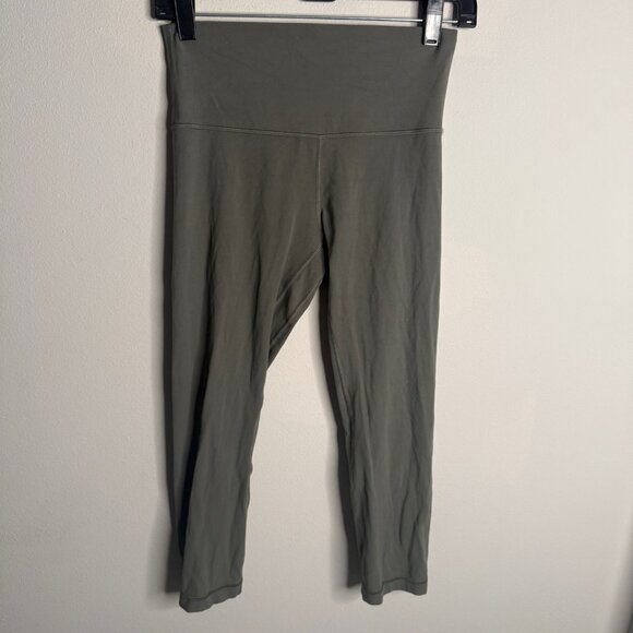 lululemon athletica Women's Align Crop 21" Leggings in Grey Sage - Size 6‎ - Picture 2 of 5